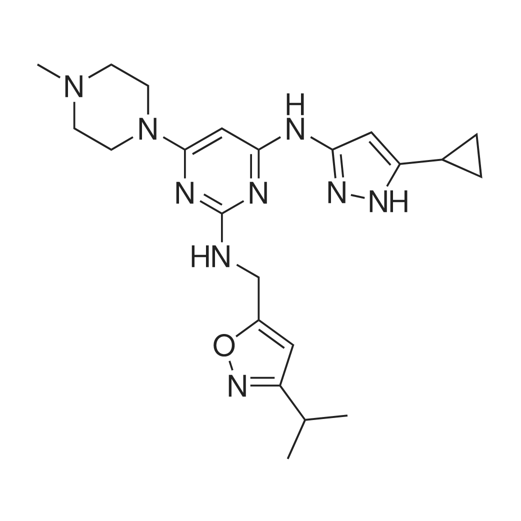 N4-(5-Cyclopropyl-1H-pyrazol-3-yl)-N2-((3-isopropylisoxazol-5-yl)methyl)-6-(4-methylpiperazin-1-yl)p
