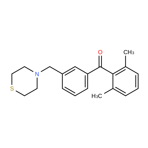 898763-19-4  2,6-Dimethyl-3'-thiomorpholinomethyl benzophenone