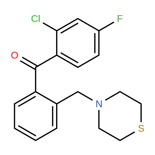 898782-17-7  2-Chloro-4-fluoro-2'-thiomorpholinomethyl benzophenone