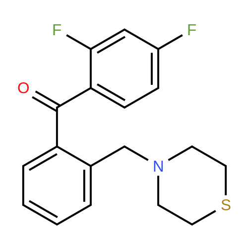 898782-41-7  2,4-Difluoro-2'-thiomorpholinomethyl benzophenone