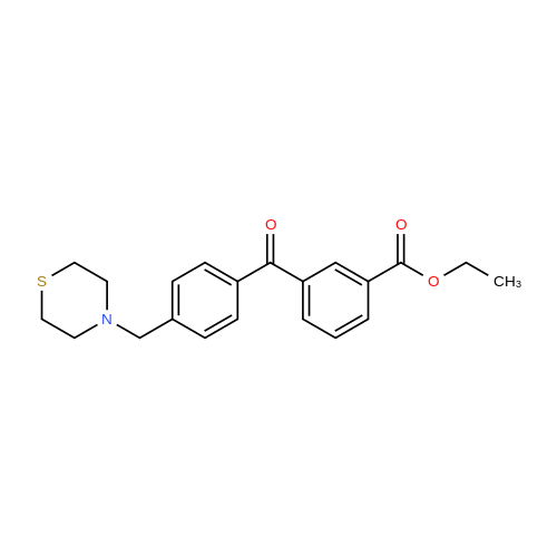 898782-51-9  3-Carboethoxy-4'-thiomorpholinomethyl benzophenone