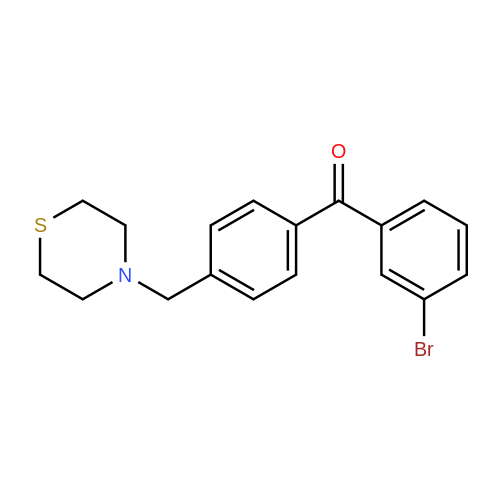 898782-59-7  3-Bromo-4'-thiomorpholinomethyl benzophenone