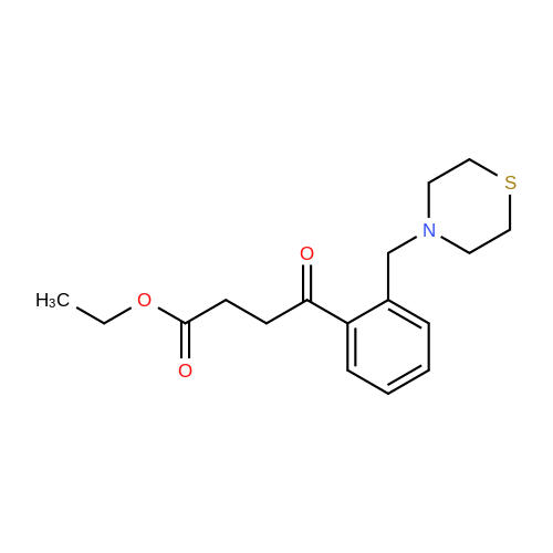 898782-60-0  Ethyl 4-oxo-4-[2-(thiomorpholinomethyl)phenyl]butyrate