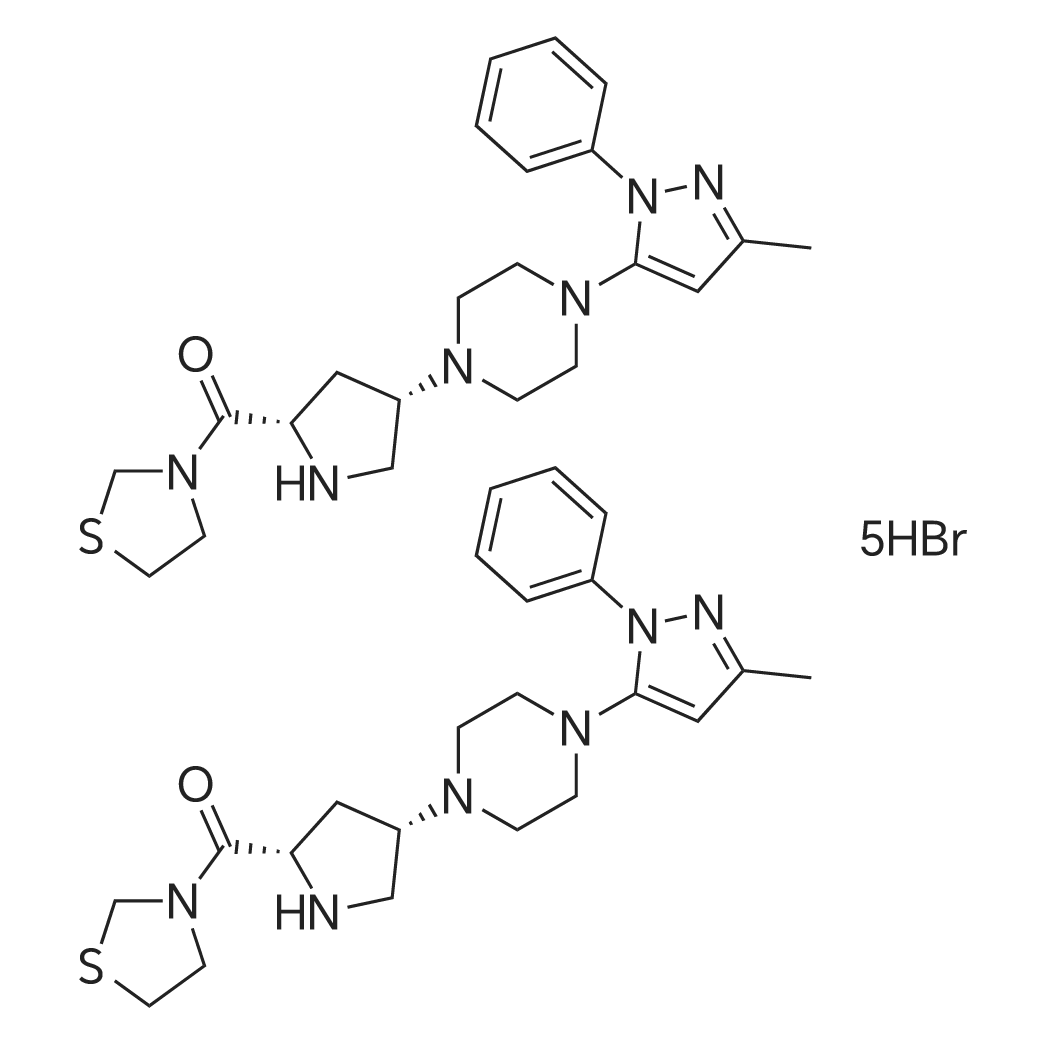 Bis(((2S,4S)-4-(4-(3-methyl-1-phenyl-1H-pyrazol-5-yl)piperazin-1-yl)pyrrolidin-2-yl)(thiazolidin-3-y