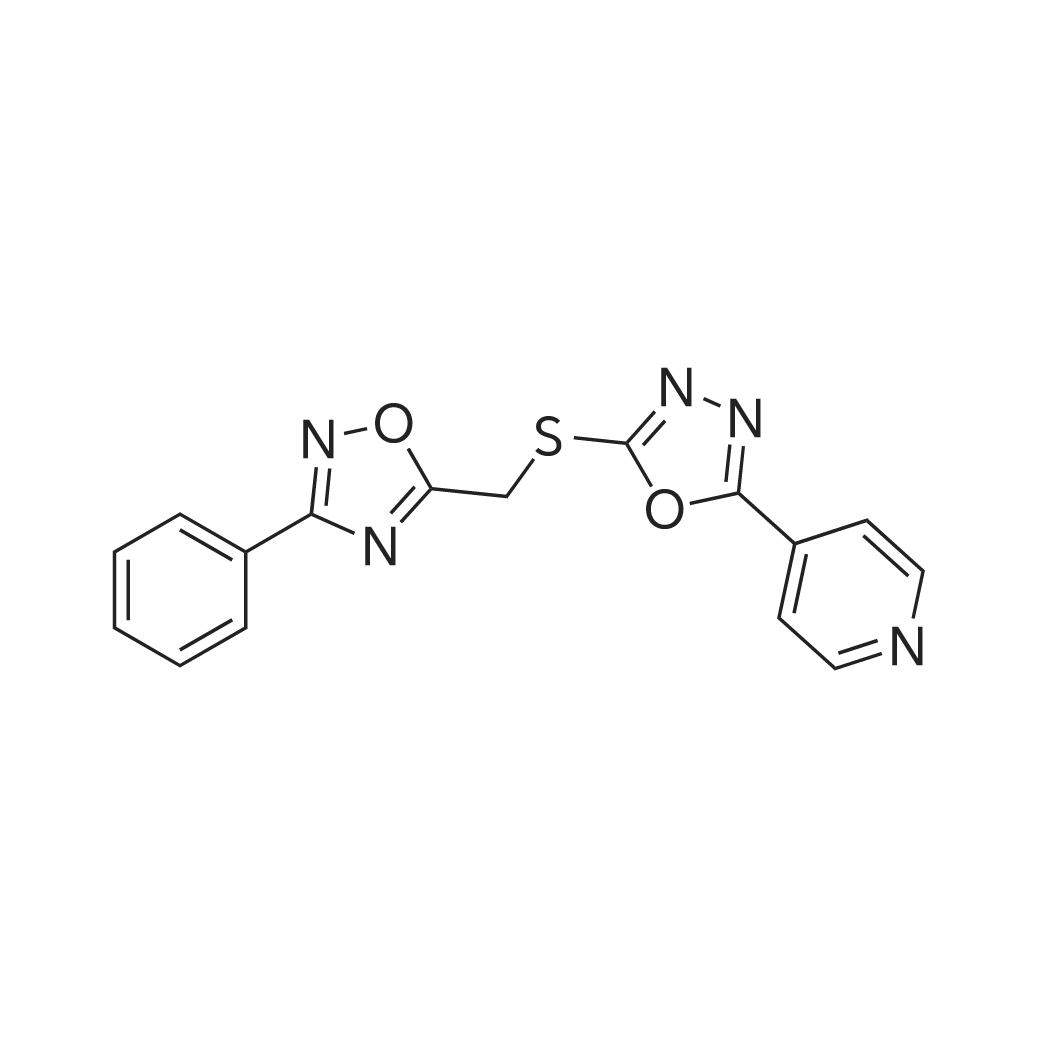 3-Phenyl-5-(((5-(pyridin-4-yl)-1,3,4-oxadiazol-2-yl)thio)methyl)-1,2,4-oxadiazole