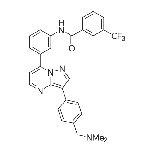 N-(3-(3-(4-((Dimethylamino)methyl)phenyl)pyrazolo[1,5-a]pyrimidin-7-yl)phenyl)-3-(trifluoromethyl)be