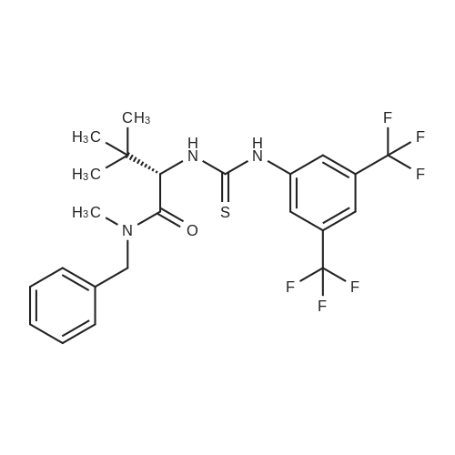 (S)-N-Benzyl-2-(3-(3,5-bis(trifluoromethyl)phenyl)thioureido)-N,3,3-trimethylbutanamide