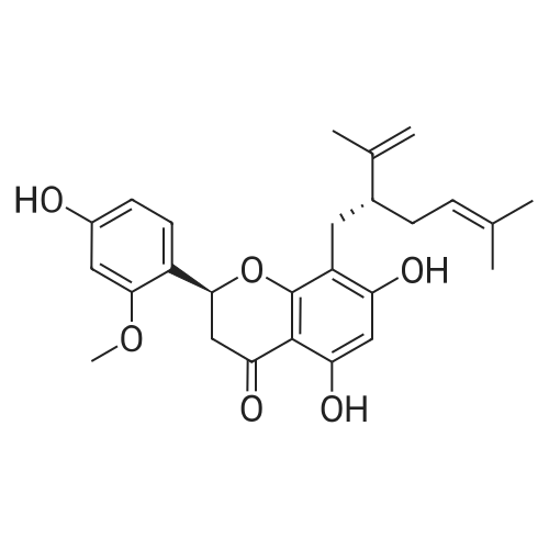 (S)-5,7-Dihydroxy-2-(4-hydroxy-2-methoxyphenyl)-8-((R)-5-methyl-2-(prop-1-en-2-yl)hex-4-en-1-yl)chro
