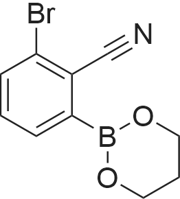 2-Bromo-6-(1,3,2-dioxaborinan-2-yl)benzonitrile 2-Bromo-6-(1,3,2-dioxaborinan-2-yl)benzonitrile