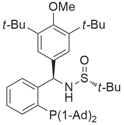 (R)-N-((R)-(2-(Di(adamantan-1-yl)phosphanyl)phenyl)(3,5-di-tert-butyl-4-methoxyphenyl)methyl)-2-meth