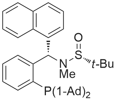 (R)-N-((S)-(2-(Di(adamantan-1-yl)phosphanyl)phenyl)(naphthalen-1-yl)methyl)-N,2-dimethylpropane-2-su