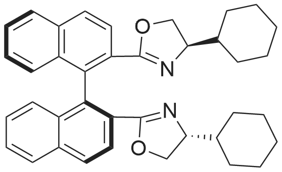 (S)-2,2'-Bis((R)-4-cyclohexyl-4,5-dihydrooxazol-2-yl)-1,1'-binaphthalene