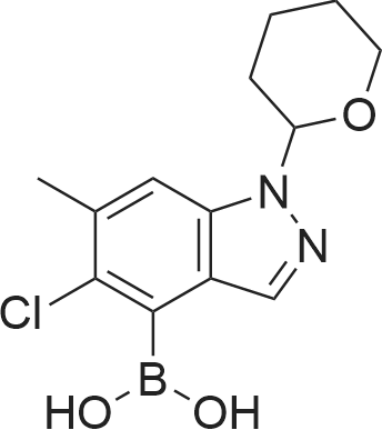 (5-Chloro-6-methyl-1-(tetrahydro-2H-pyran-2-yl)-1H-indazol-4-yl)boronic acid